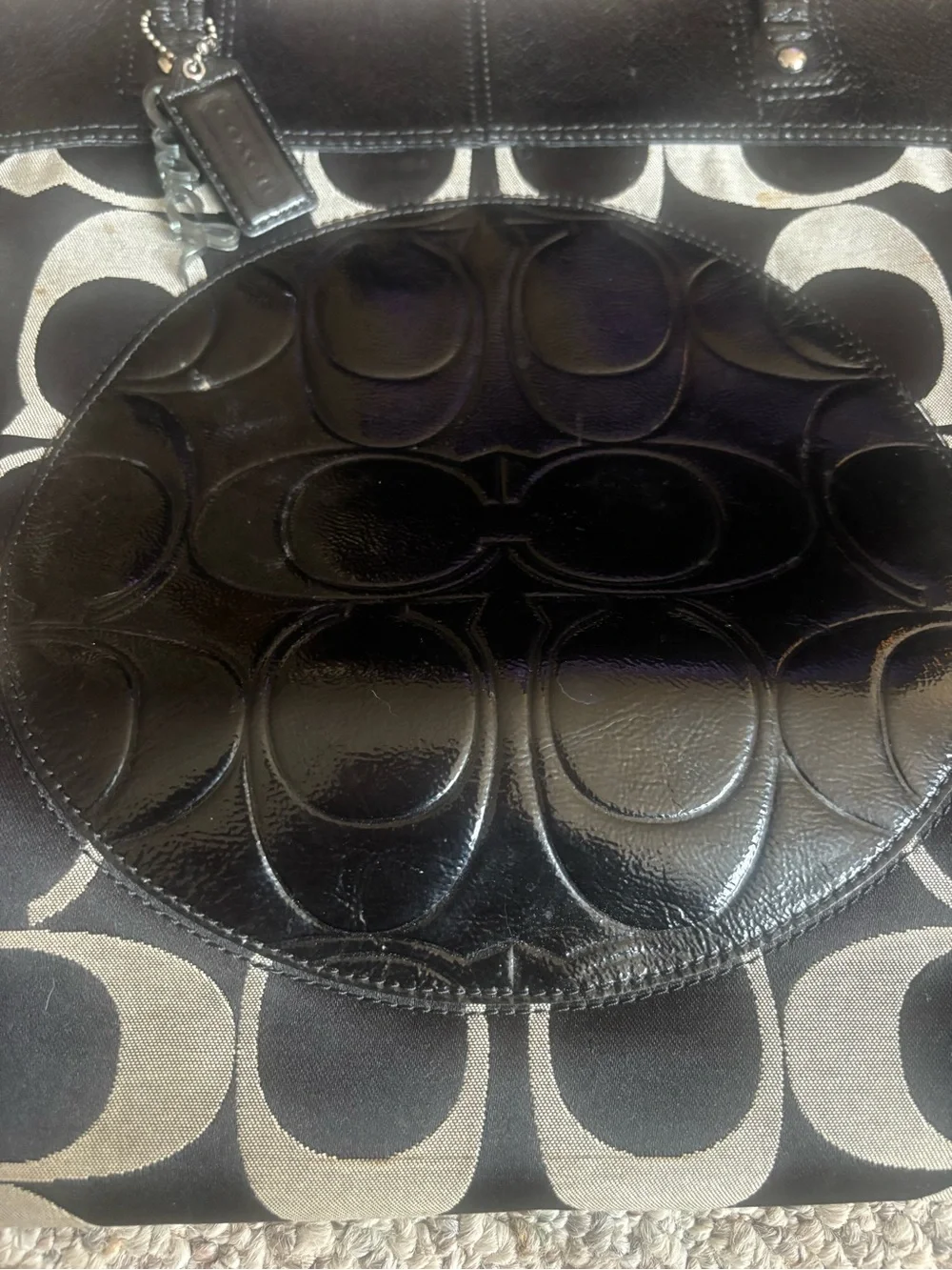 Coach tote signature